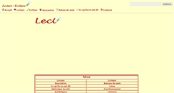 Desktop Screenshot of lecture-ecriture.com